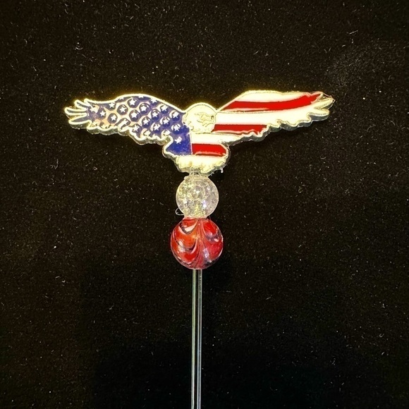 Mini Ceramic Tree Topper - USA Eagle - New - Picture 2 of 2